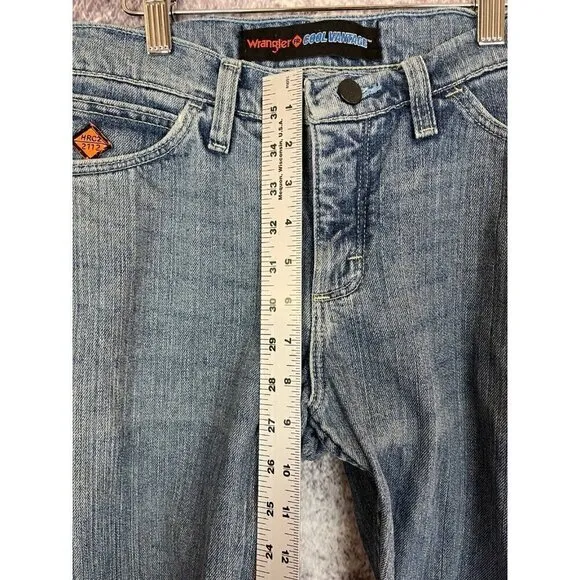 Wrangler Jeans Women's 7 x 30 Blue FR Flame Resistant Style FRCVW1V Work Safety