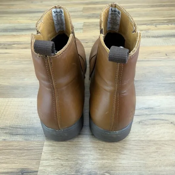Xena Women's Size 9.5 41 Workwear Omega EH Steel Toe Safety Boots Brown