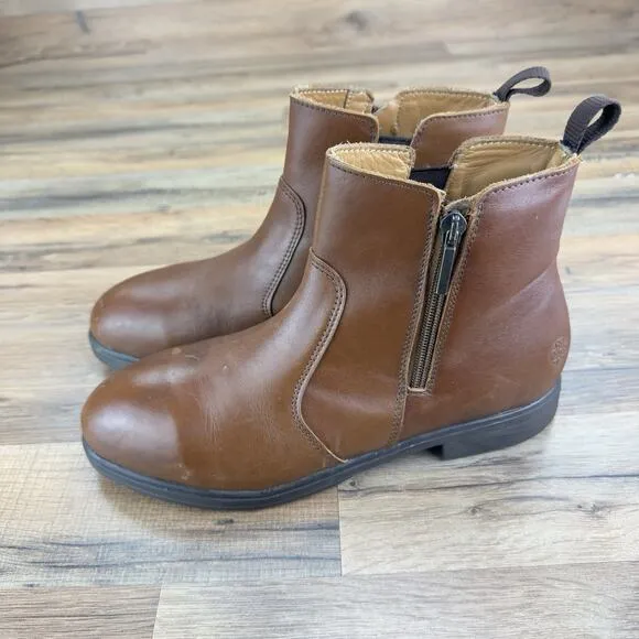 Xena Women's Size 9.5 41 Workwear Omega EH Steel Toe Safety Boots Brown