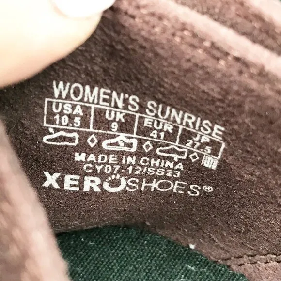 XERO SHOES Sunrise Barefoot Shoes Fig Womens 10.5