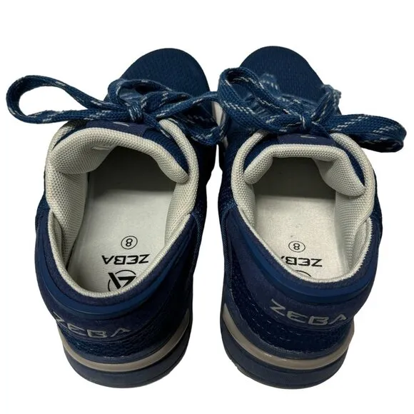 Zeba Hands Free Slip On Sneakers Womens 8 Blue Orthopedic Comfort Walking Shoes