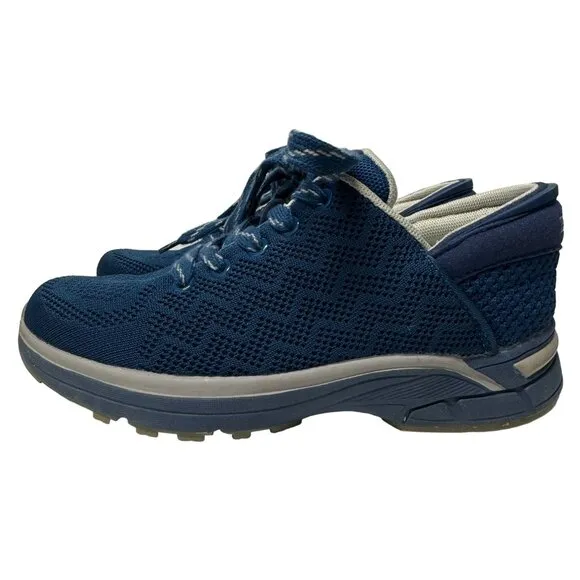 Zeba Hands Free Slip On Sneakers Womens 8 Blue Orthopedic Comfort Walking Shoes