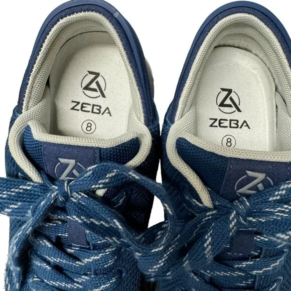 Zeba Hands Free Slip On Sneakers Womens 8 Blue Orthopedic Comfort Walking Shoes