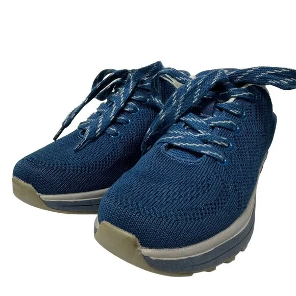 Zeba Hands Free Slip On Sneakers Womens 8 Blue Orthopedic Comfort Walking Shoes