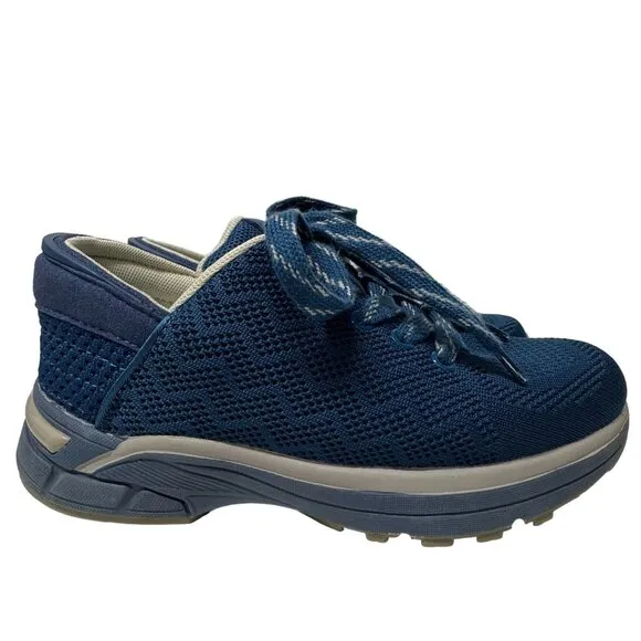 Zeba Hands Free Slip On Sneakers Womens 8 Blue Orthopedic Comfort Walking Shoes