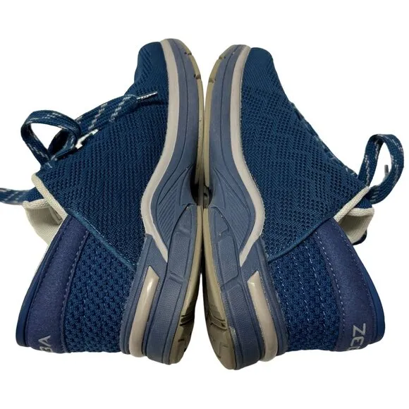 Zeba Hands Free Slip On Sneakers Womens 8 Blue Orthopedic Comfort Walking Shoes
