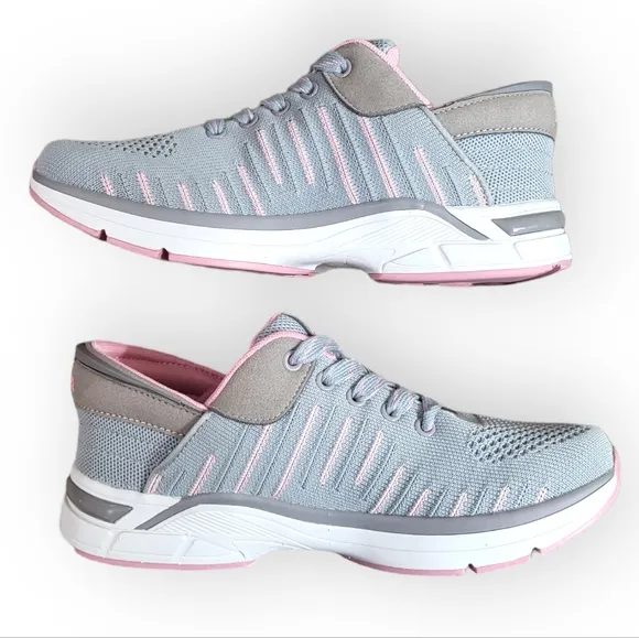 ZEBA Hands-free Sneakers in Rose Pink Gray Size 10