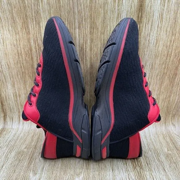 Zeba Handsfree Men's Size 12 Sneakers Black Red Mesh Shoes Walking Comfort‎