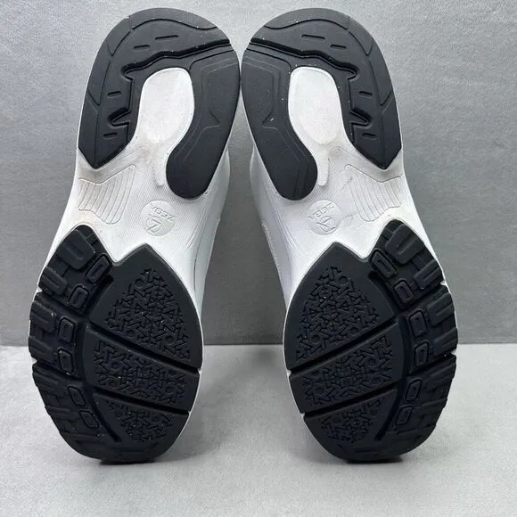 Zeba Handsfree Mens Size 11.5 Shoes White Black Slip On Comfort Walking Sneaker