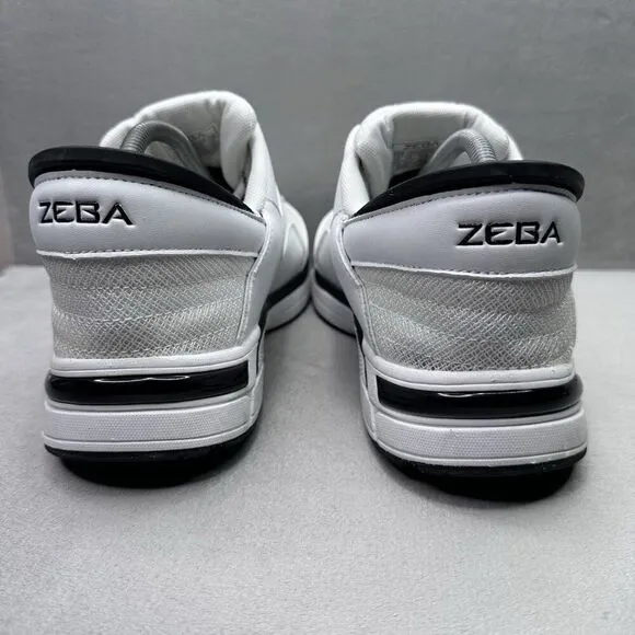 Zeba Handsfree Mens Size 11.5 Shoes White Black Slip On Comfort Walking Sneaker
